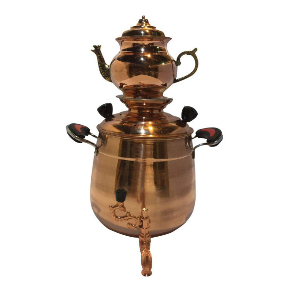 Main image of 波斯铜炉顶萨摩瓦茶壶带茶壶 – Diva 款