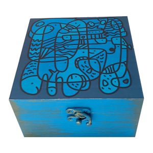 带艺术图案的礼品木盒 Naghashi 款