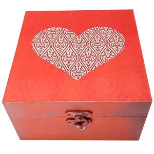 带艺术图案的礼品木盒 Heart 款