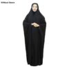 Thumbnail 6: 伊斯兰阿拉伯黑色查多尔长袍祈祷女装 – Yaman 款