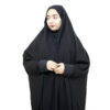 Thumbnail 4: 伊斯兰阿拉伯黑色查多尔长袍祈祷女装 – Yaman 款