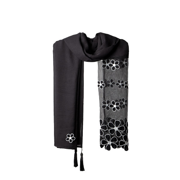 Main image of 巴洛奇刺绣女士披肩 现代花卉款