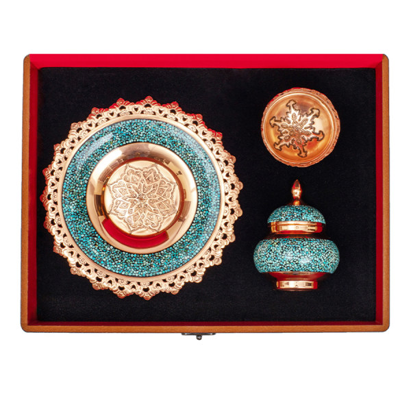 Main image of 珍藏波斯工艺绿松石镶嵌礼品套装