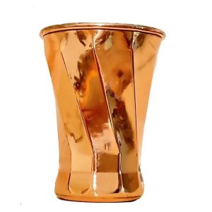 波斯铜杯 – 手工制作，带把手，适合冷饮 – 锤纹 Nano
