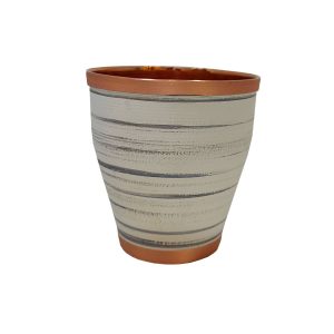 波斯铜杯 – 手工锤纹 白色款