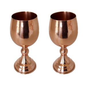 2件套手工波斯铜红酒杯 – 锤纹款 Ala