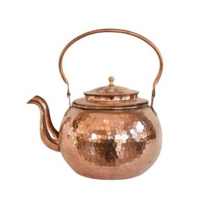波斯铜茶壶 – 耐用炉顶传统锤纹 Tina 款