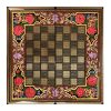 波斯 Khatamkari 木质象棋棋盘 – Flower Design 型