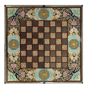 波斯 Khatamkari 象棋棋盘 – Pardaz 型