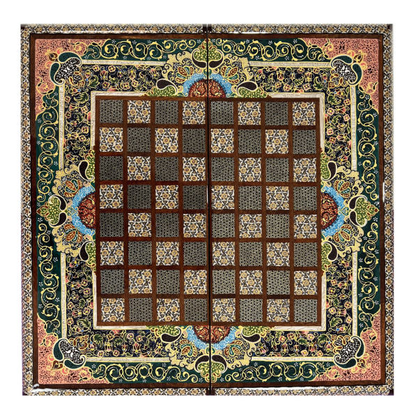 Main image of 波斯 Khatamkari 木质象棋棋盘 – Special Design 型