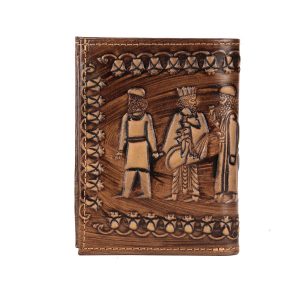 波斯皮革对折钱包 – Achaemenes 设计