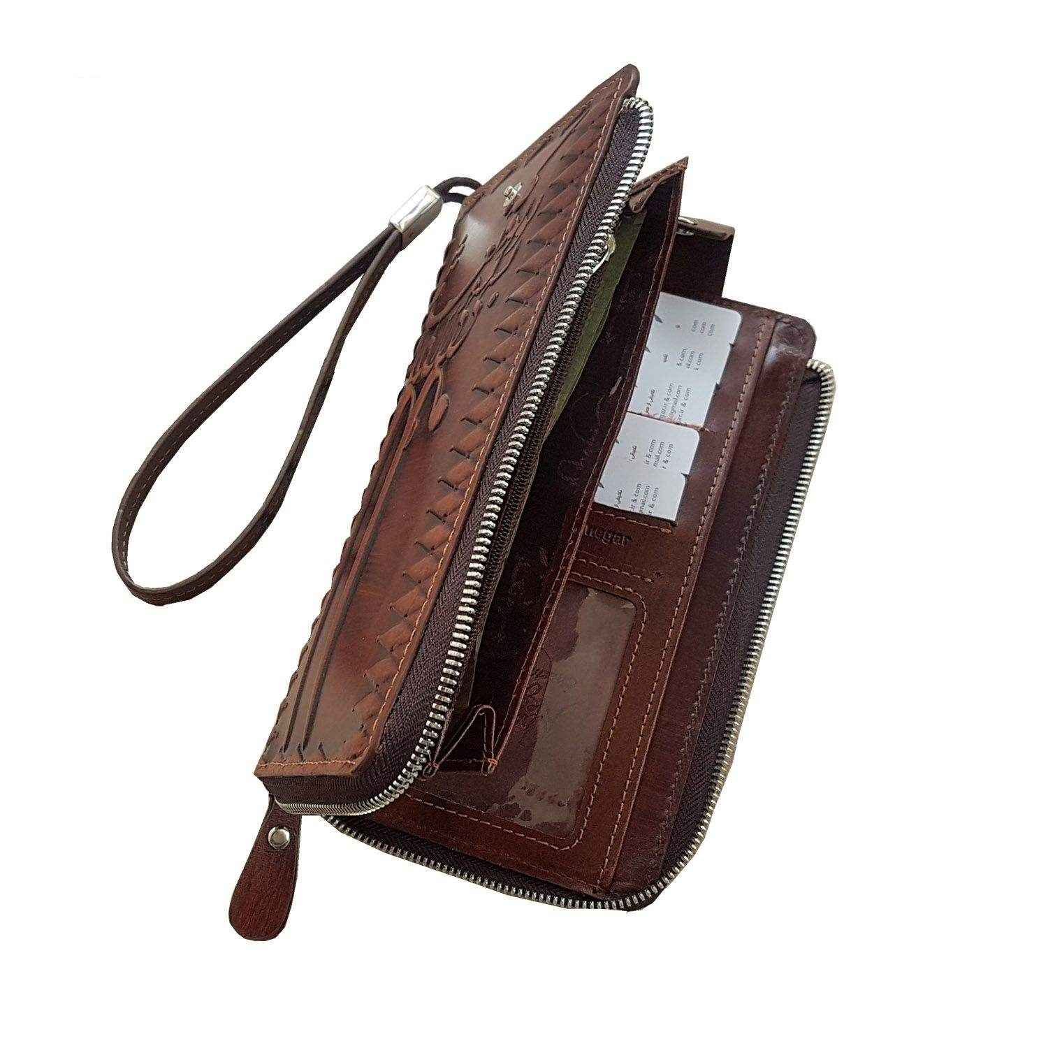 波斯皮革长款钱包 – Charmine 设计