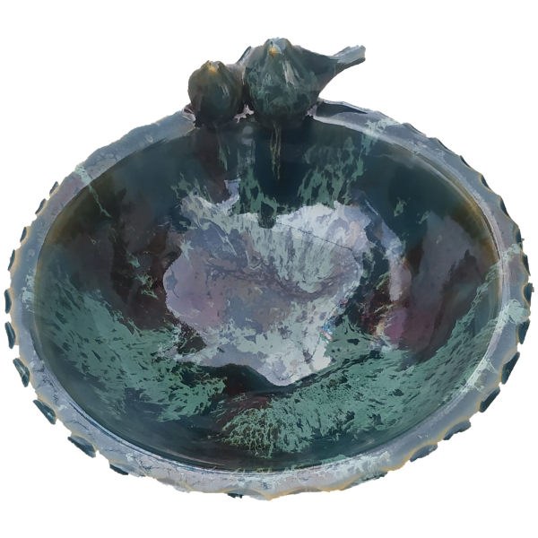 Main image of 手工装饰深蓝陶碗