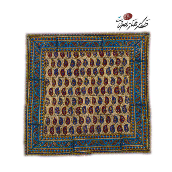波斯桌布：伊斯法罕传统卡拉姆卡里木刻印花 —— Sarvi 款