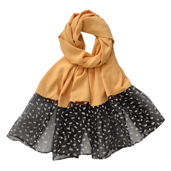 Main image of 纯黄色棉质披肩 Golin