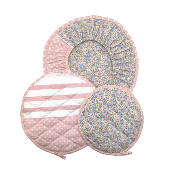 Damkoni – 波斯米饭帽形锅盖蒸汽收集器 3 件套 – Pinki 款