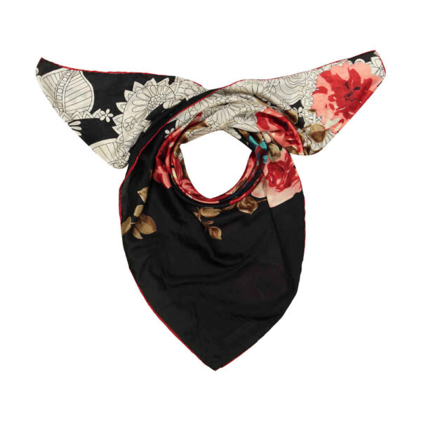 女士花卉印花丝巾 – 奢华鲜艳 Simin 设计