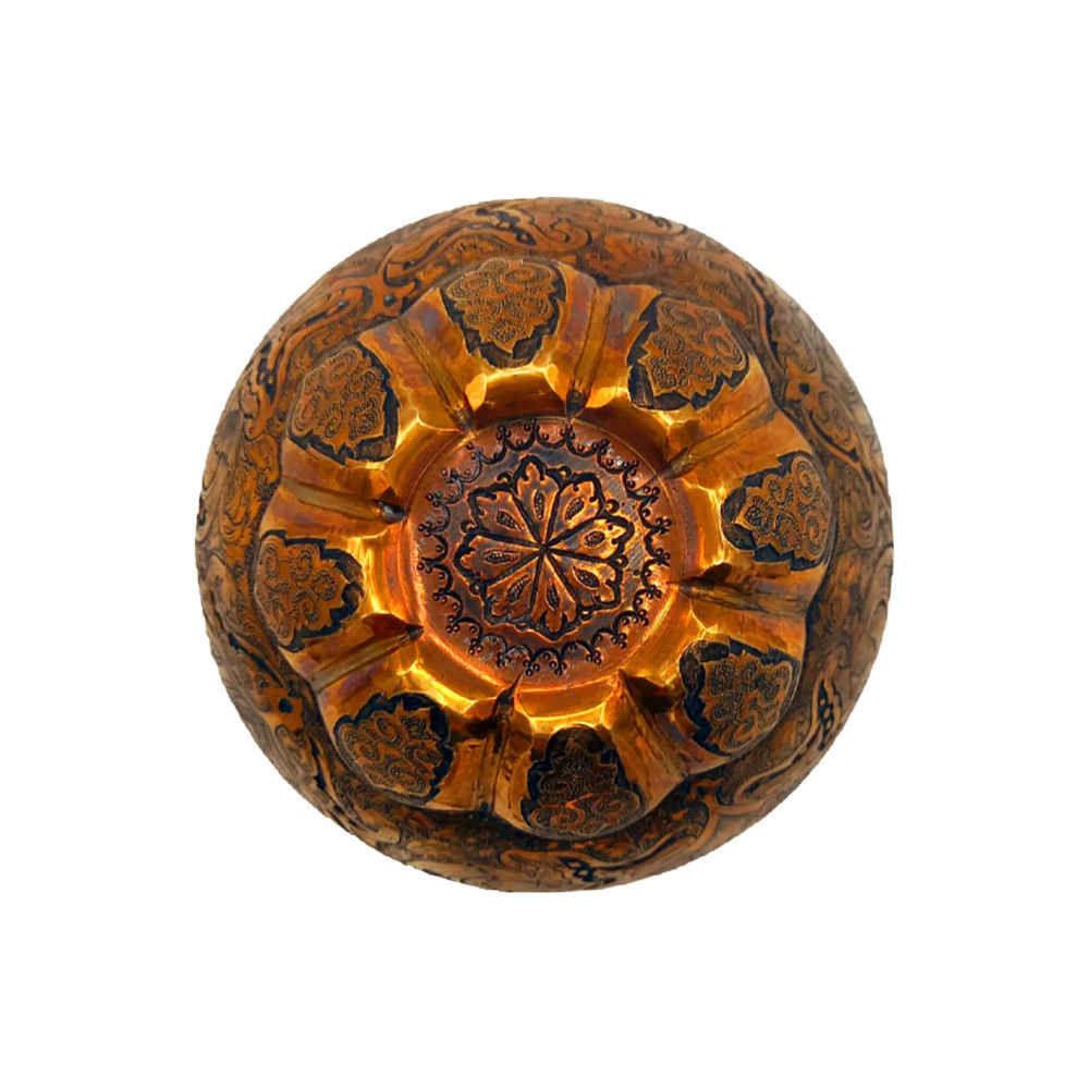 手工波斯雕刻铜花瓶装饰 Leyli o Majnoon 款