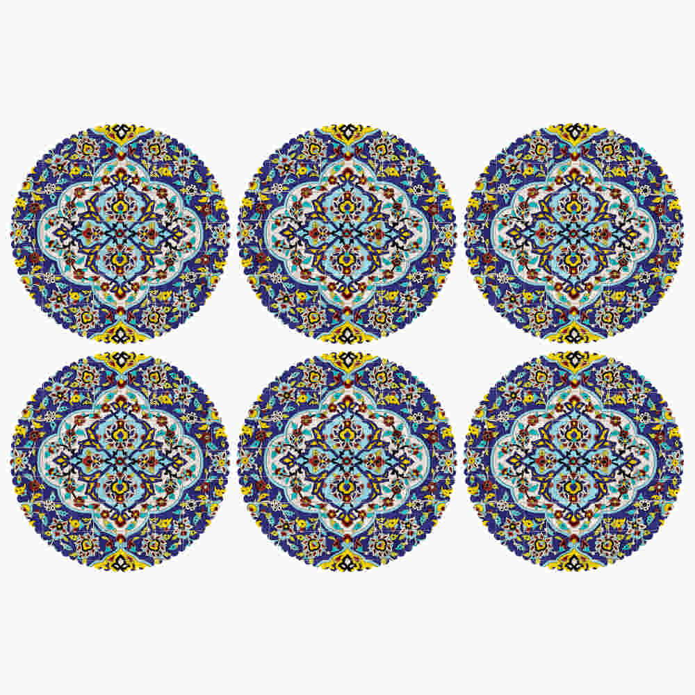 布艺餐垫(盘下垫)套装 —— Kaashi 款(瓷砖款)