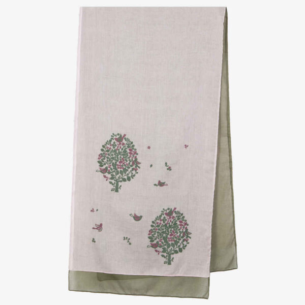 女士波斯印花披肩 – 艺术轻盈 Kandolus