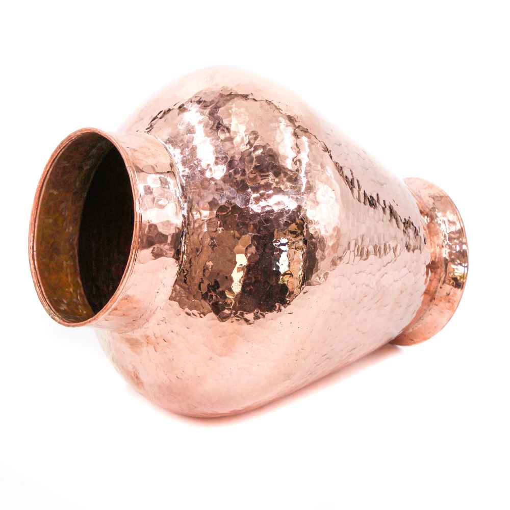 手工波斯锤纹装饰铜花瓶 Khomrei