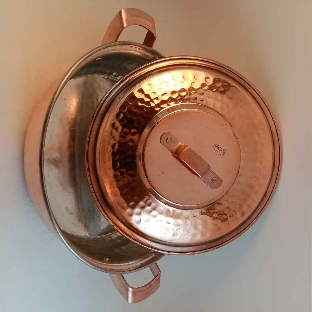 波斯铜炒锅 – 手工带盖（Faraz 款）