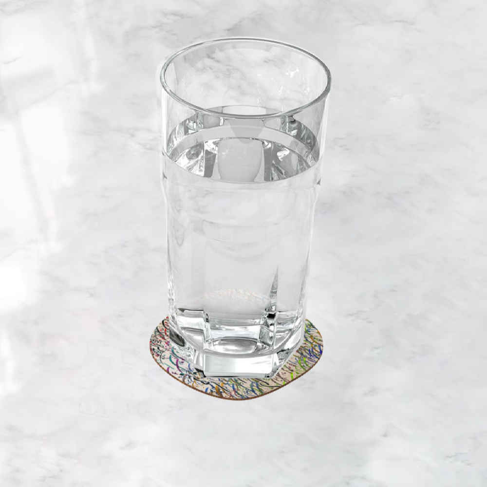 饮品杯垫套装 – 波斯灵感书法设计 Mehr