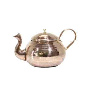 波斯铜茶壶 – 手工锤制 Khomrei 款