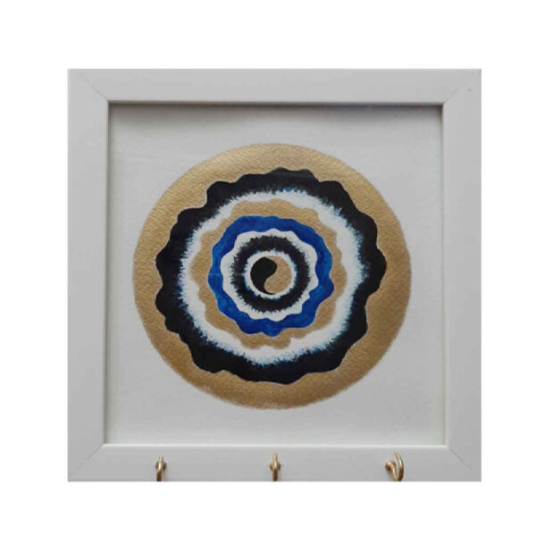 装饰性木质墙壁钥匙挂架 – 设计款 “Cheshm Nazar C023”