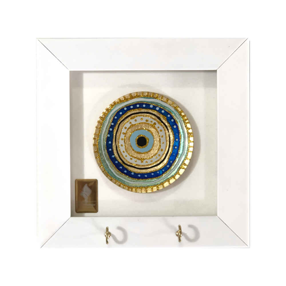 Main image of 装饰性木质墙壁钥匙挂架 – 设计款 “Cheshm Nazar C2”