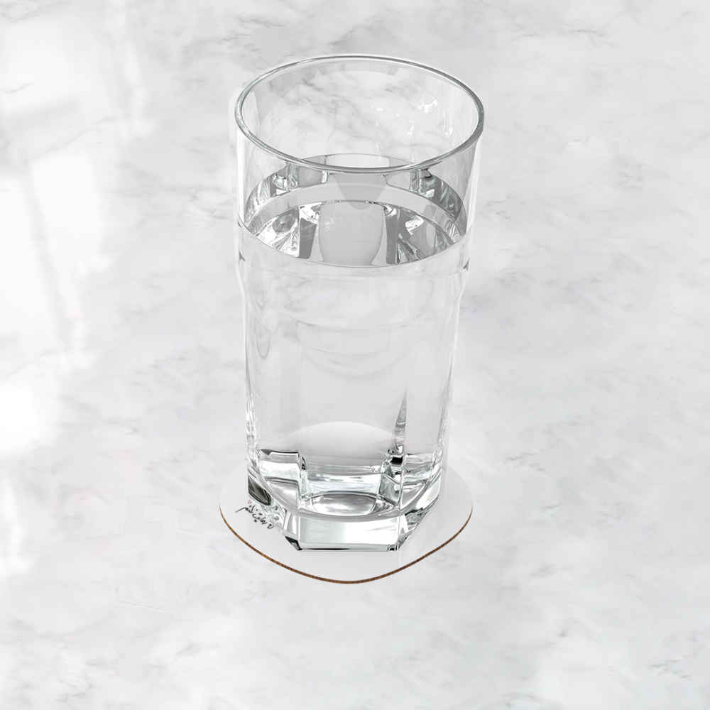 饮品杯垫套装 – 波斯灵感书法设计 Curly