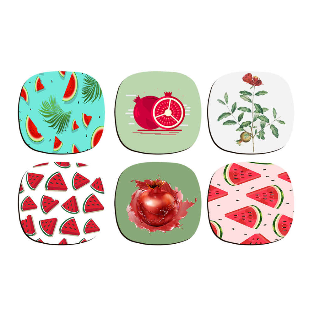 Main image of 饮品杯垫套装 – 波斯灵感书法设计 Yalda