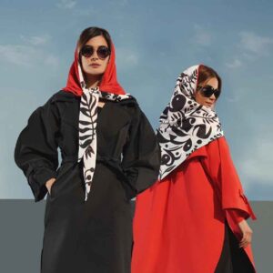女士丝巾 – 波斯艺术印花，奢华鲜艳 Ashegh 设计