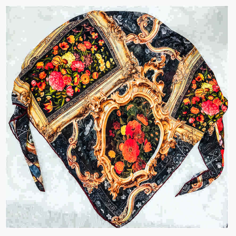 女士花卉印花丝巾 – 奢华鲜艳 Taban 设计