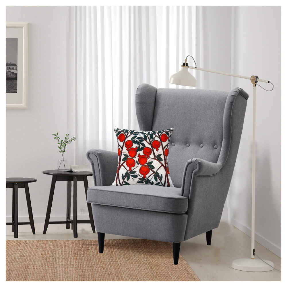 民族红色天鹅绒靠垫 – Qashqai 设计（2件套）