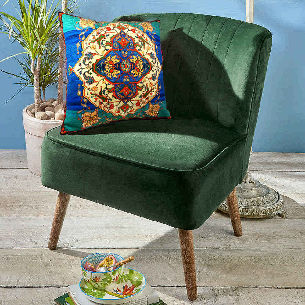 民族风天鹅绒靠垫 – Haris 款（2件套）