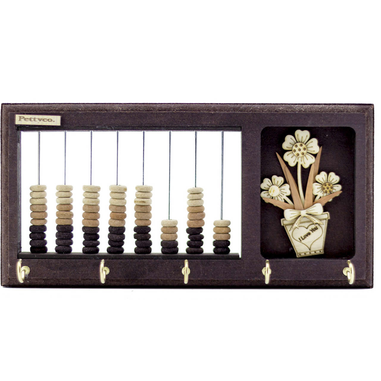 装饰性木质墙壁钥匙挂架 – 设计款 Chortkeh