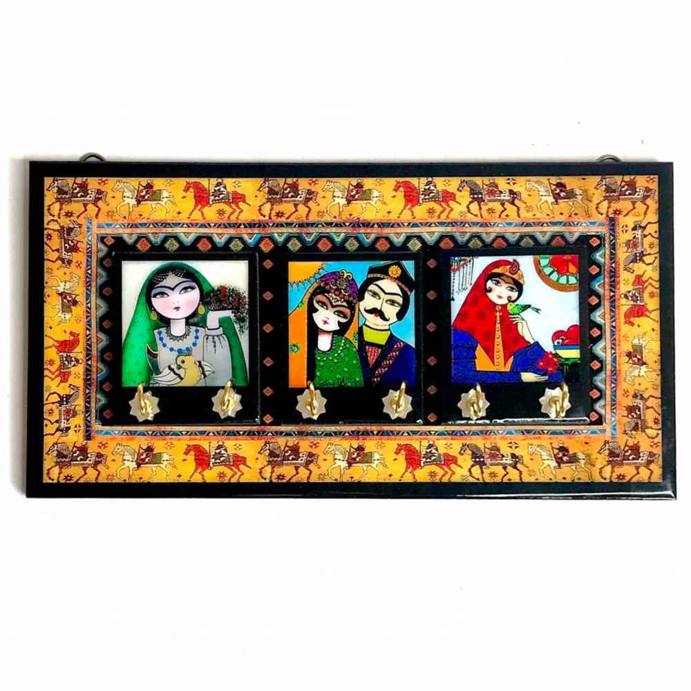 Main image of 手工波斯木质墙壁钥匙挂架 – Khatoon 款