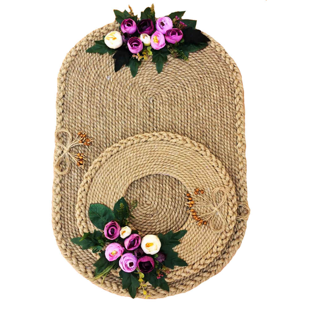 Main image of 毛毡餐垫（盘下垫）七件套 —— Golsa 款