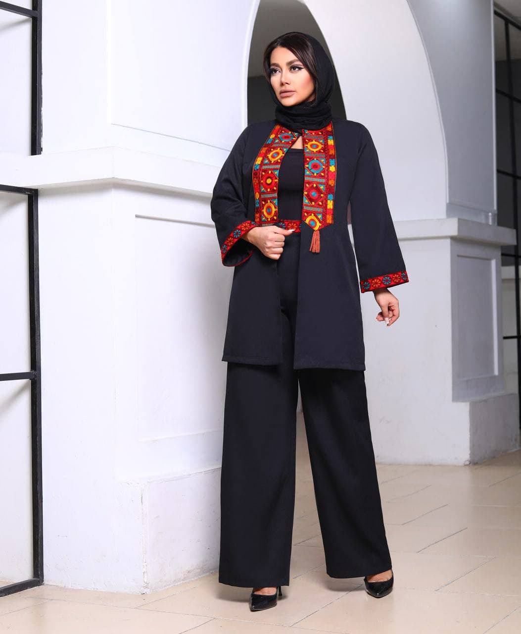 波斯长外套与裤子套装 Traditional款