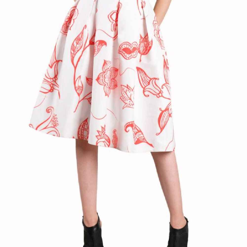 白色波斯女士裙 Helma款