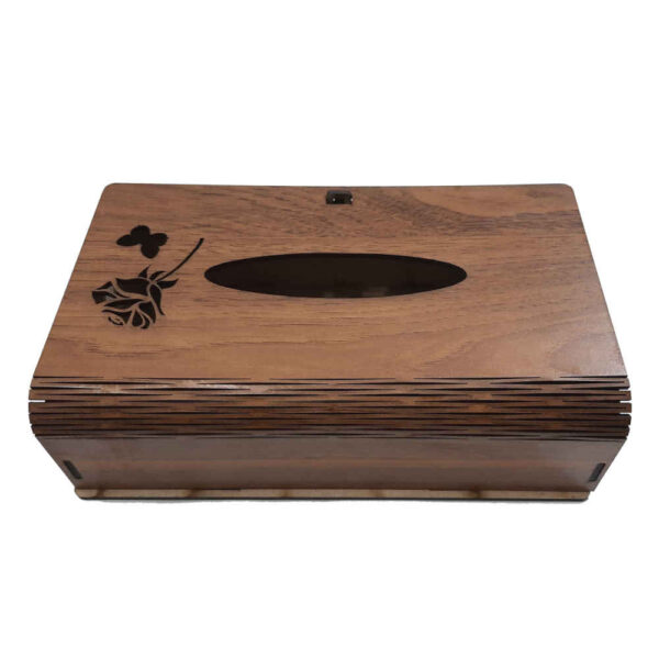 乡村风木质纸巾盒套 —— Parvaneh 款（蝴蝶款）