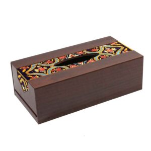 乡村风木质纸巾盒套 —— Tile Design 款（瓷砖图案）
