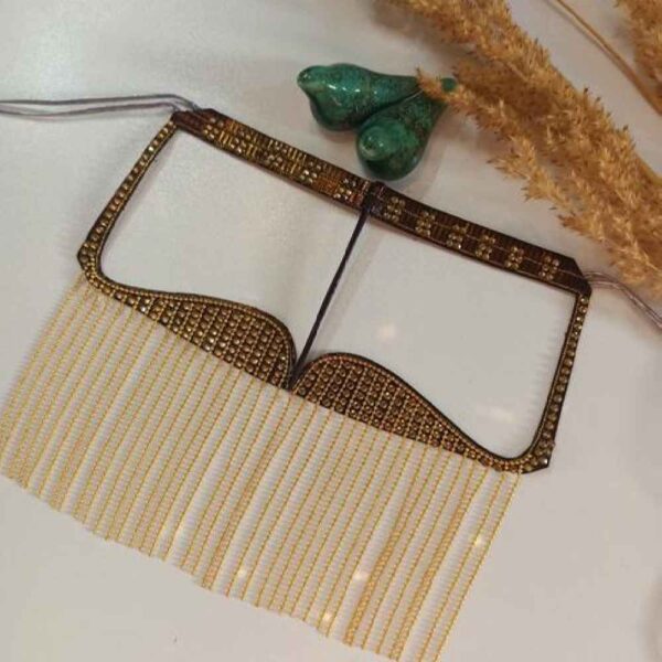 手工镶水钻 Battoulah 面具 – 波斯湾布尔卡 Golden 款