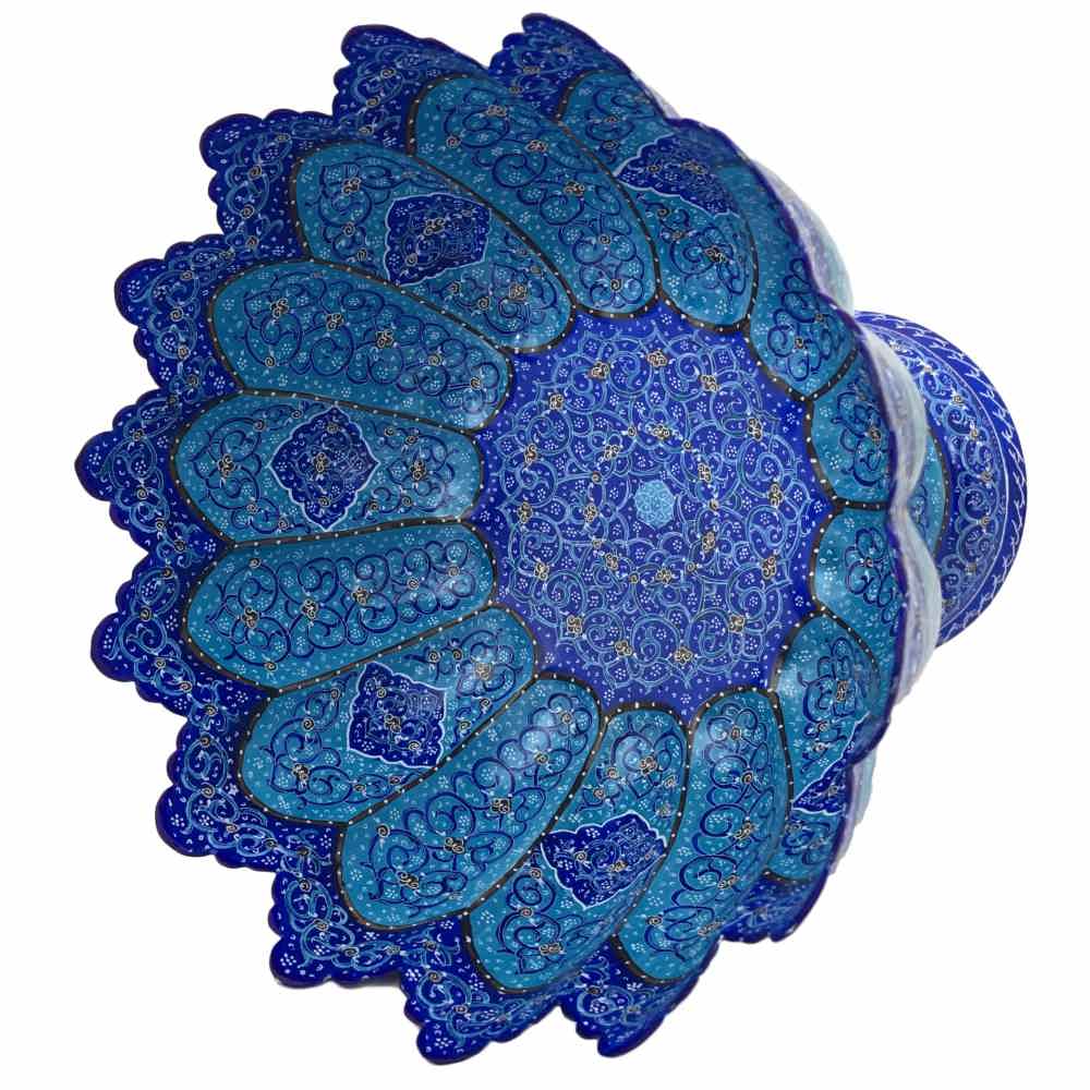 装饰铜碗 波斯手绘珐琅彩 Minakari 款 Gohar