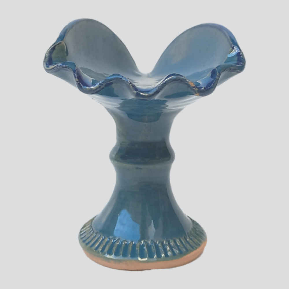 手工装饰蓝陶碗 款式 Parya