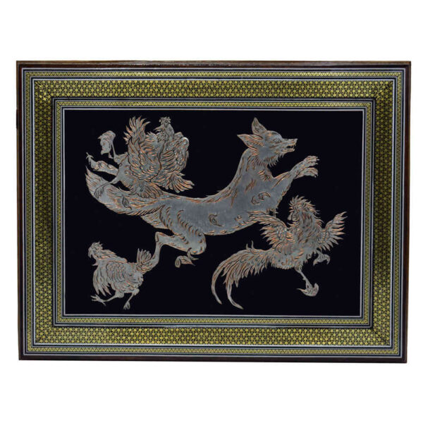 手工装裱波斯雕花铜艺——Roobah（狐狸）