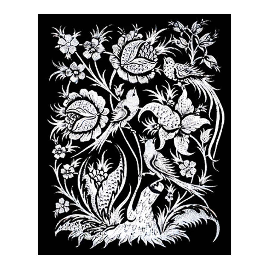 手工镶框波斯雕刻铜艺 Samin – 传统墙饰