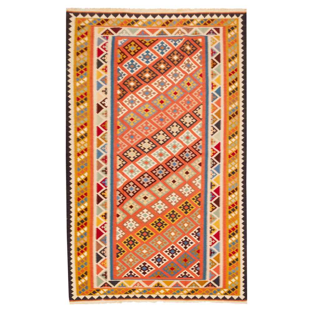 Main image of 波斯羊毛基里姆地毯 手工编织于法尔斯 传统 Alay