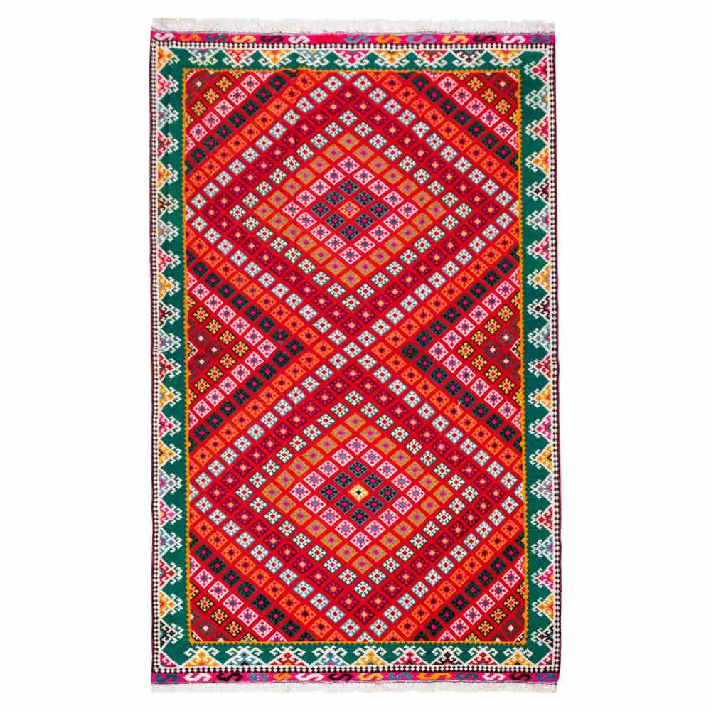 Main image of 波斯羊毛基里姆地毯 手工编织于法尔斯 传统 Bahador